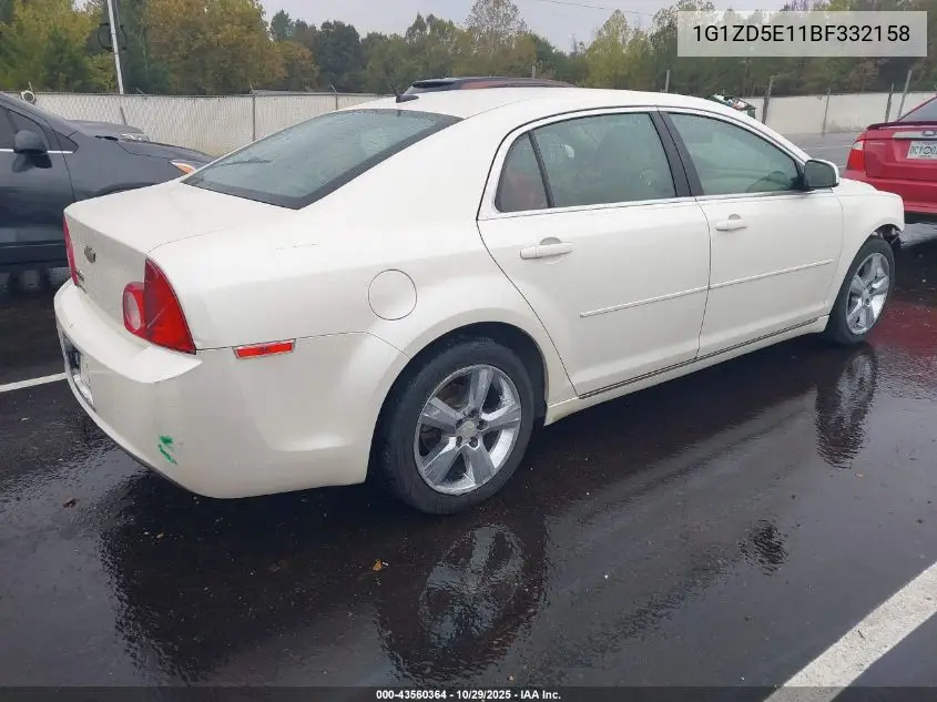 1G1ZD5E11BF332158 2011 Chevrolet Malibu 2Lt
