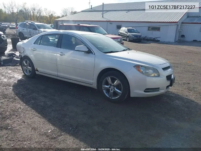 1G1ZC5E17BF217227 2011 Chevrolet Malibu 1Lt