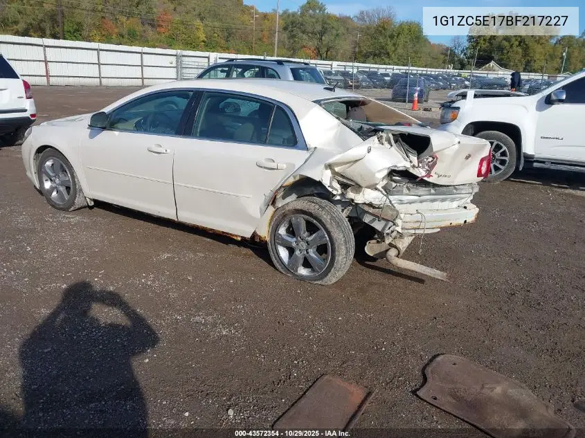 1G1ZC5E17BF217227 2011 Chevrolet Malibu 1Lt