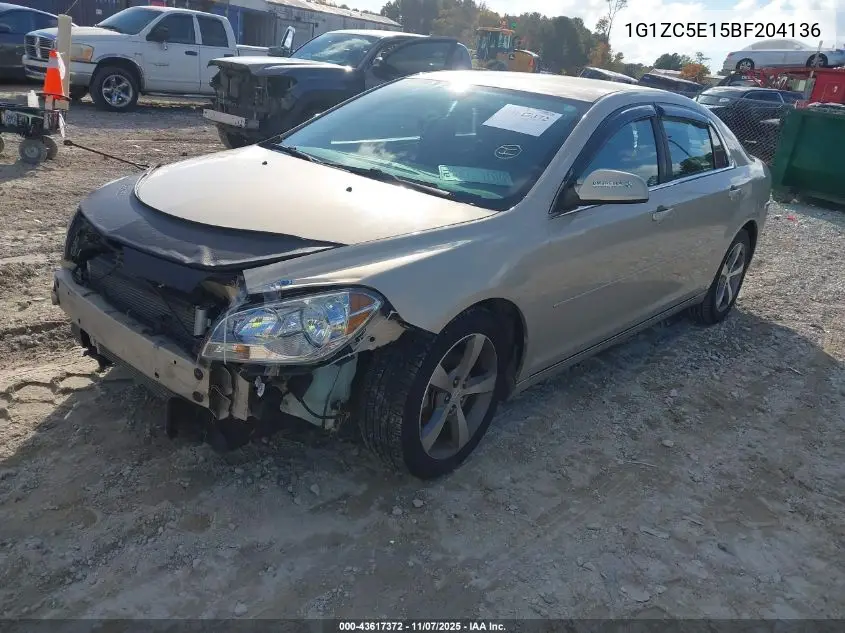 1G1ZC5E15BF204136 2011 Chevrolet Malibu 1Lt