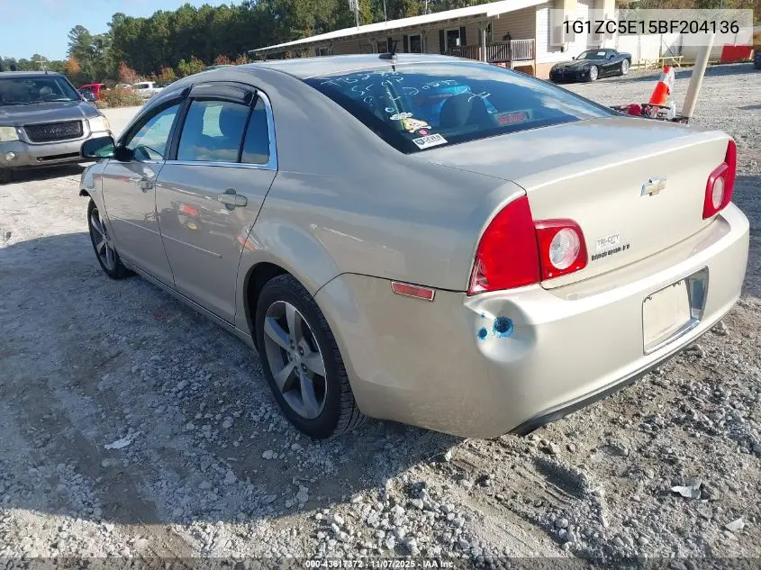 1G1ZC5E15BF204136 2011 Chevrolet Malibu 1Lt
