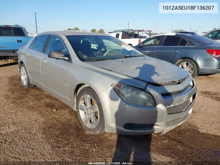 1G1ZA5EU1BF136207 2011 Chevrolet Malibu Ls