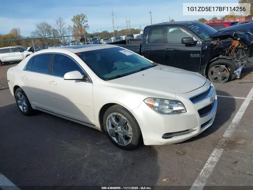 1G1ZD5E17BF114256 2011 Chevrolet Malibu 2Lt