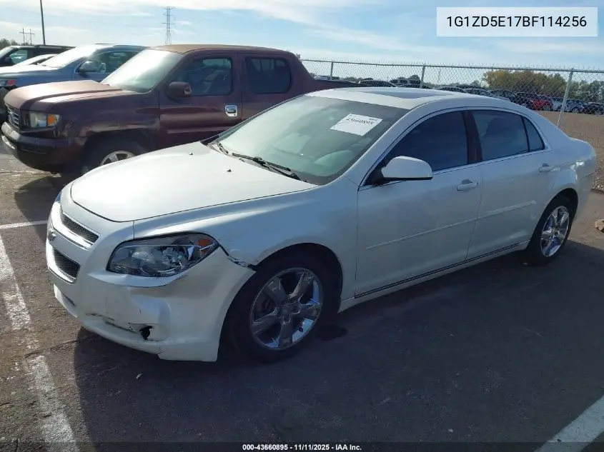 1G1ZD5E17BF114256 2011 Chevrolet Malibu 2Lt