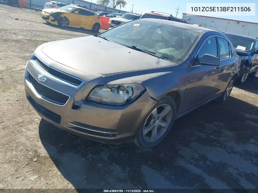 1G1ZC5E13BF211506 2011 Chevrolet Malibu 1Lt