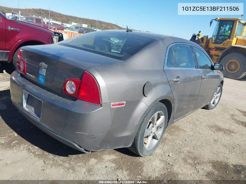 1G1ZC5E13BF211506 2011 Chevrolet Malibu 1Lt