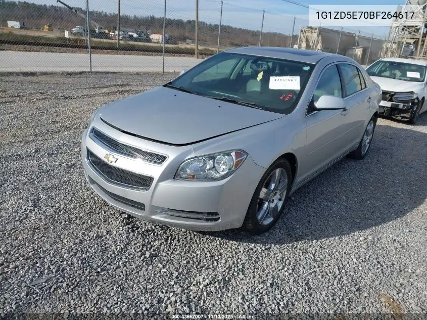 1G1ZD5E70BF264617 2011 Chevrolet Malibu 2Lt