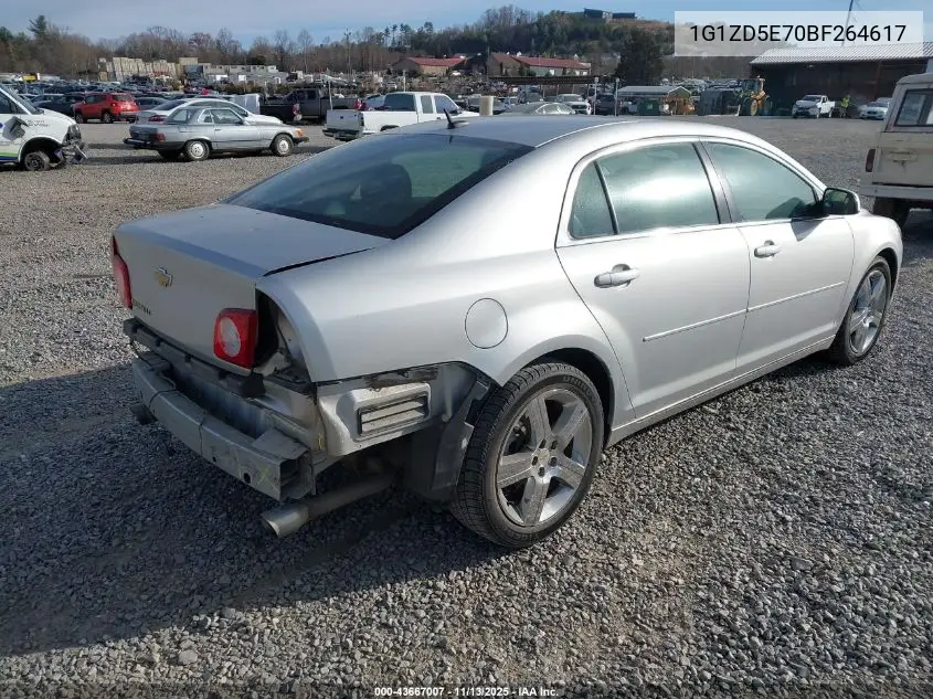 1G1ZD5E70BF264617 2011 Chevrolet Malibu 2Lt