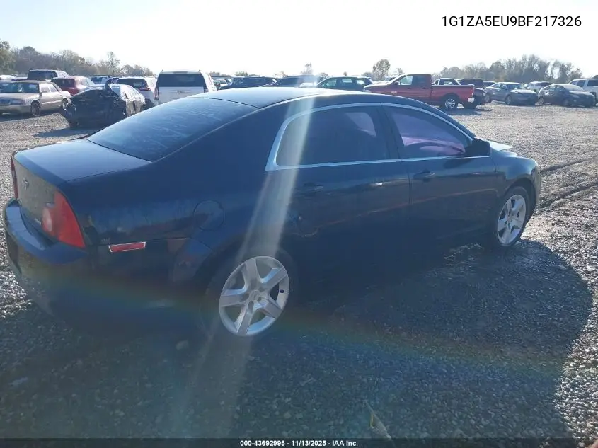 1G1ZA5EU9BF217326 2011 Chevrolet Malibu Ls