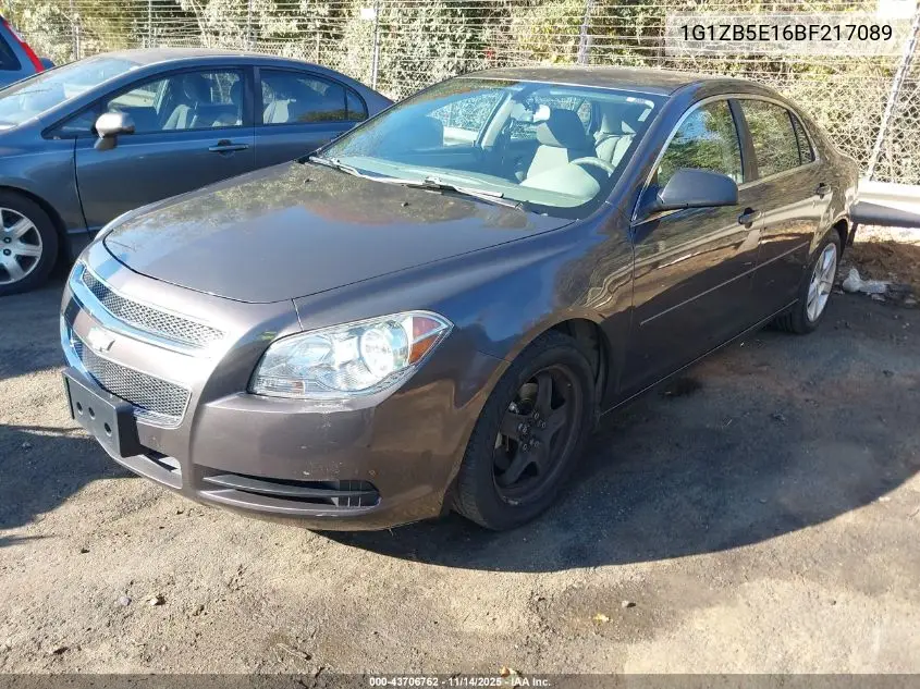 1G1ZB5E16BF217089 2011 Chevrolet Malibu Ls