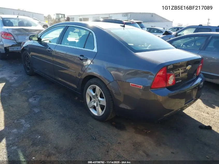 1G1ZB5E16BF217089 2011 Chevrolet Malibu Ls