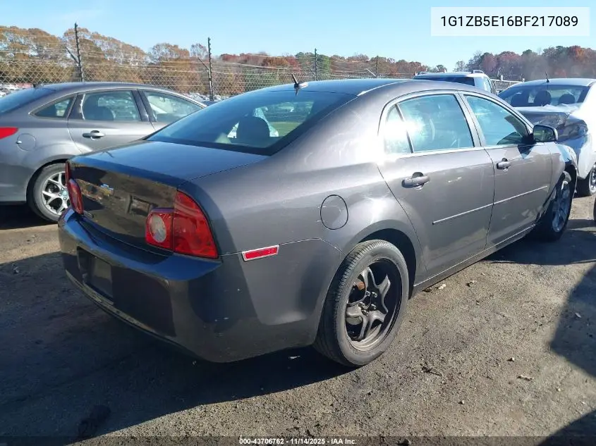 1G1ZB5E16BF217089 2011 Chevrolet Malibu Ls