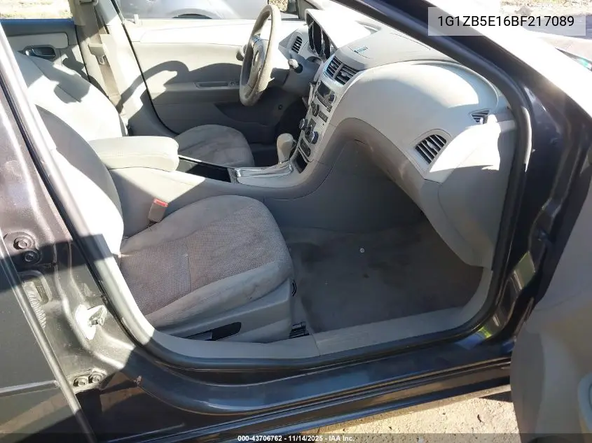 1G1ZB5E16BF217089 2011 Chevrolet Malibu Ls