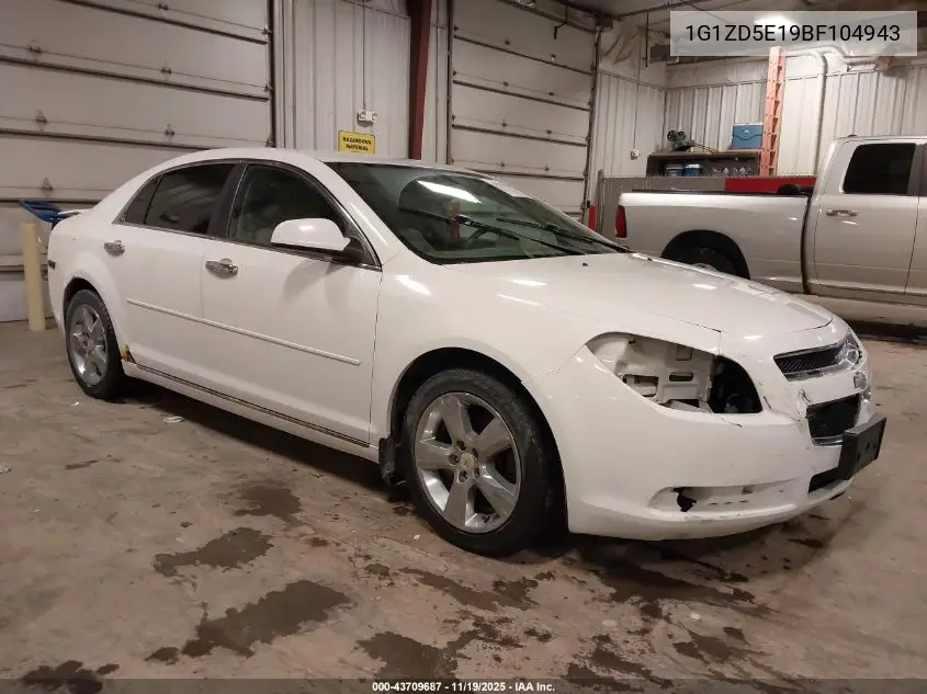 1G1ZD5E19BF104943 2011 Chevrolet Malibu 2Lt