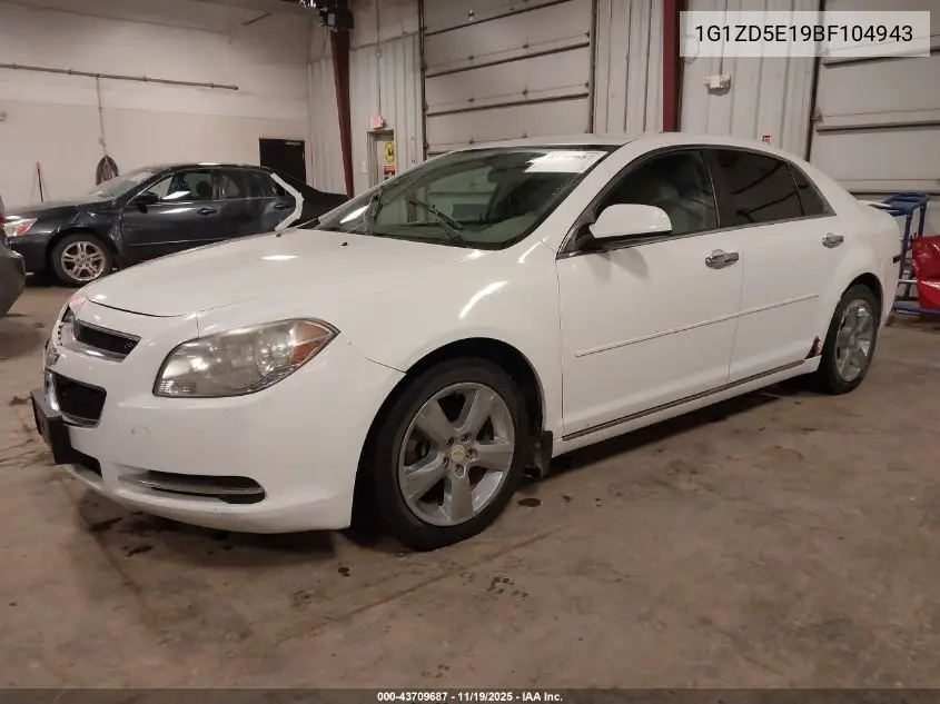 1G1ZD5E19BF104943 2011 Chevrolet Malibu 2Lt