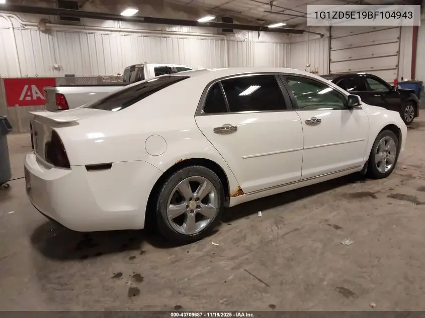 1G1ZD5E19BF104943 2011 Chevrolet Malibu 2Lt