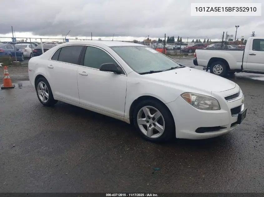 1G1ZA5E15BF352910 2011 Chevrolet Malibu Ls