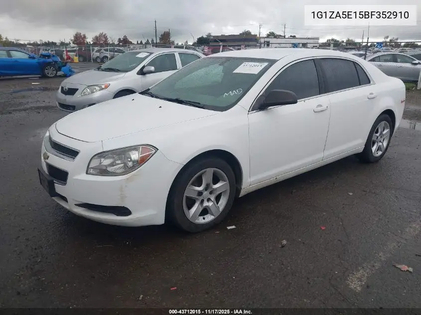 1G1ZA5E15BF352910 2011 Chevrolet Malibu Ls