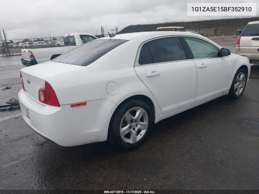 1G1ZA5E15BF352910 2011 Chevrolet Malibu Ls