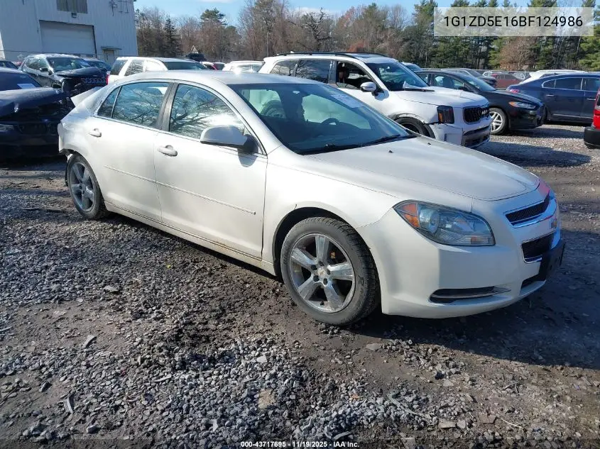 1G1ZD5E16BF124986 2011 Chevrolet Malibu 2Lt