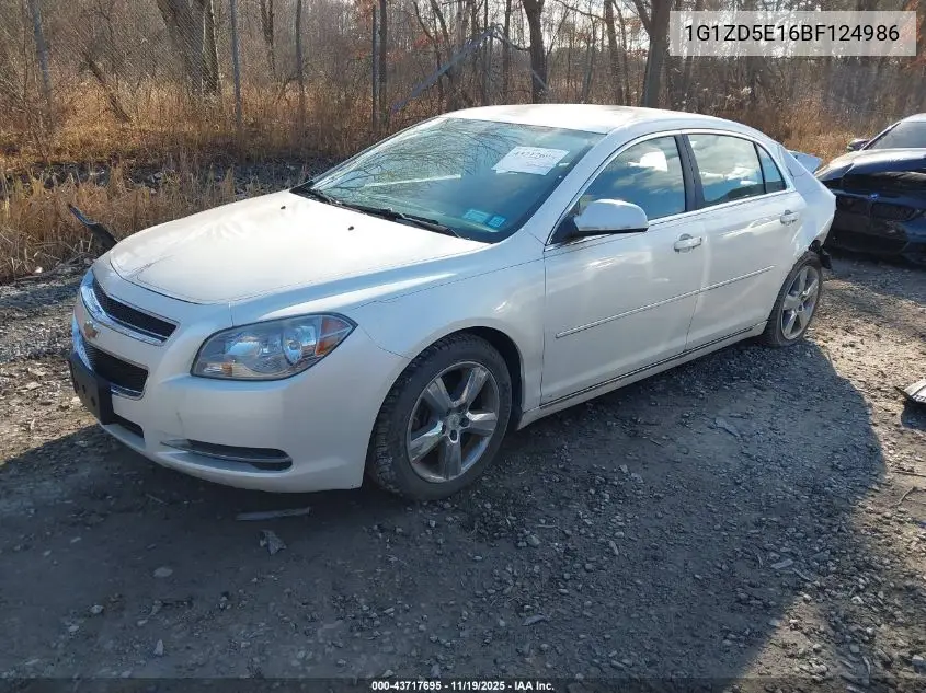 1G1ZD5E16BF124986 2011 Chevrolet Malibu 2Lt
