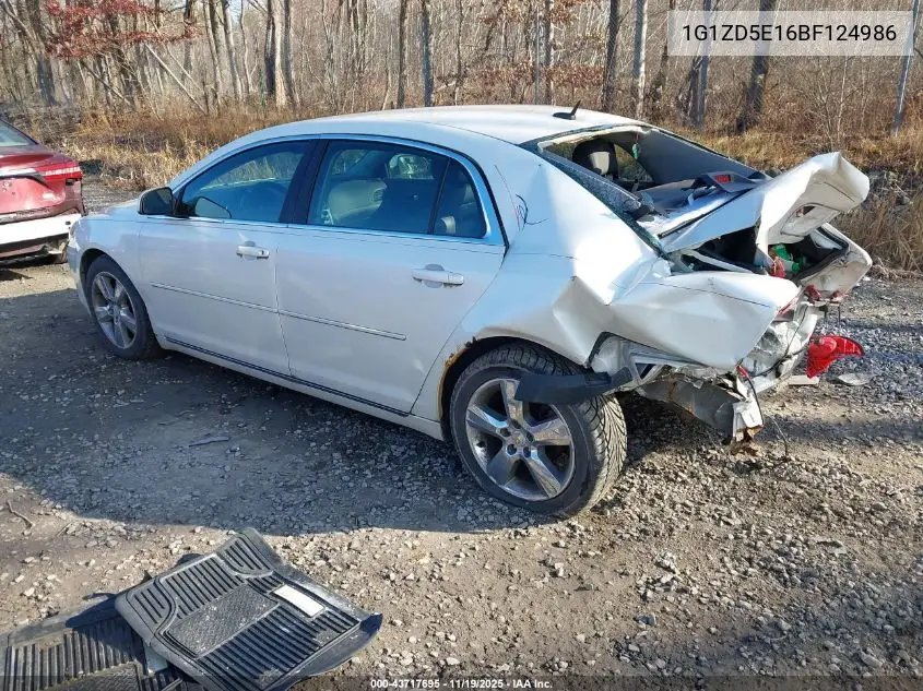 1G1ZD5E16BF124986 2011 Chevrolet Malibu 2Lt