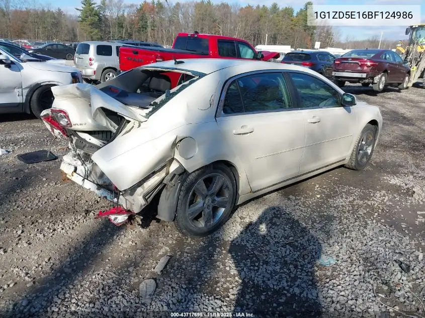 1G1ZD5E16BF124986 2011 Chevrolet Malibu 2Lt