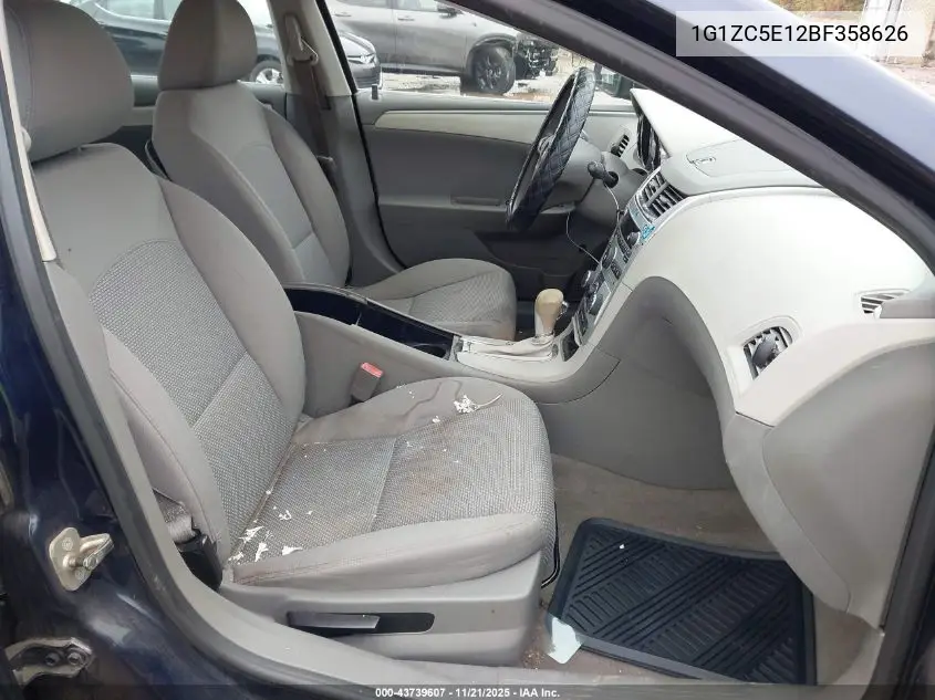 1G1ZC5E12BF358626 2011 Chevrolet Malibu 1Lt