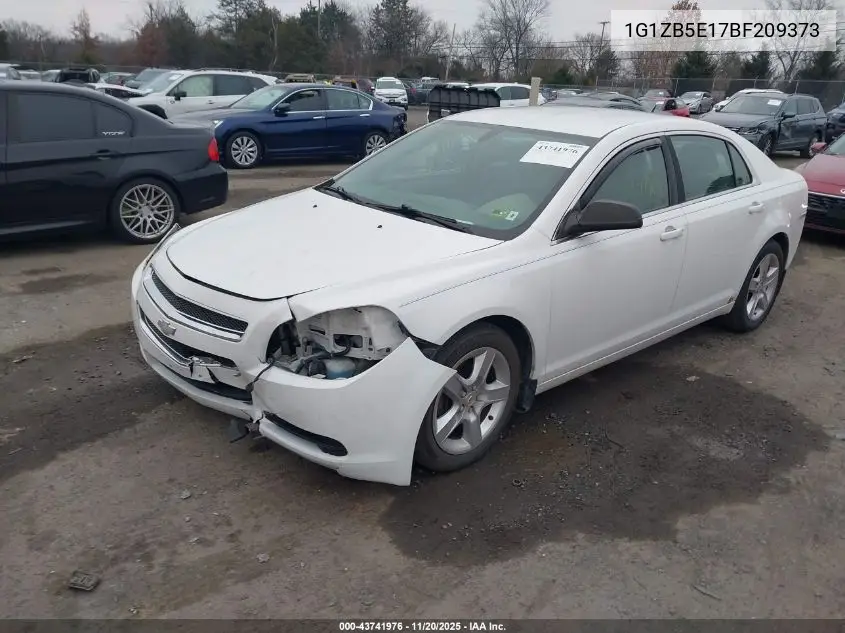 1G1ZB5E17BF209373 2011 Chevrolet Malibu Ls