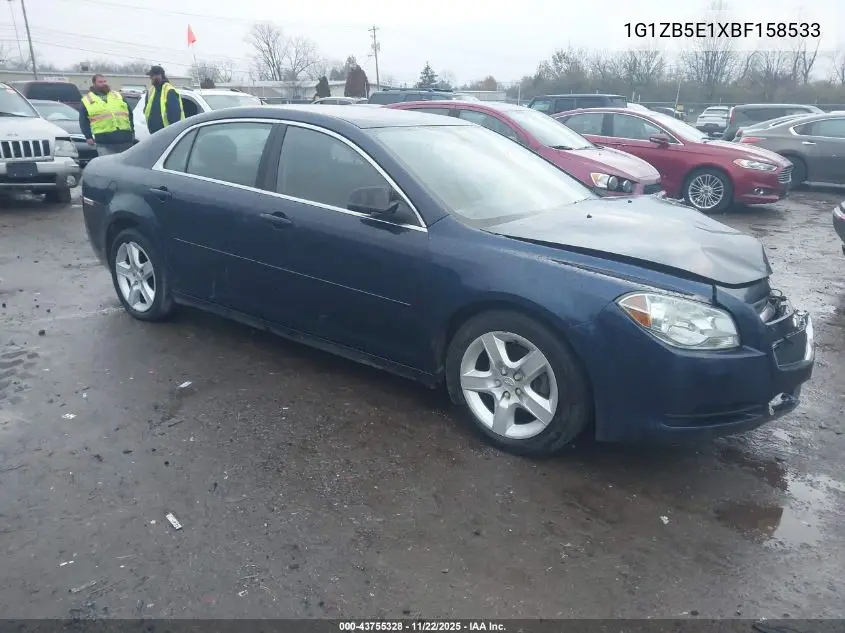 1G1ZB5E1XBF158533 2011 Chevrolet Malibu Ls