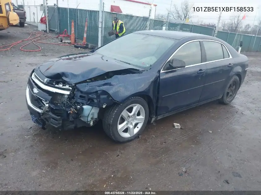 1G1ZB5E1XBF158533 2011 Chevrolet Malibu Ls