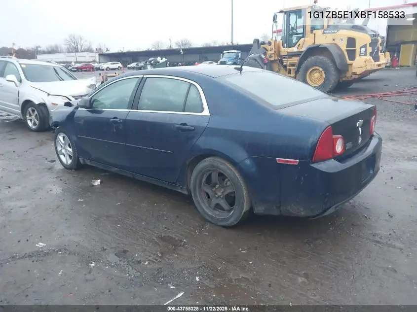 1G1ZB5E1XBF158533 2011 Chevrolet Malibu Ls