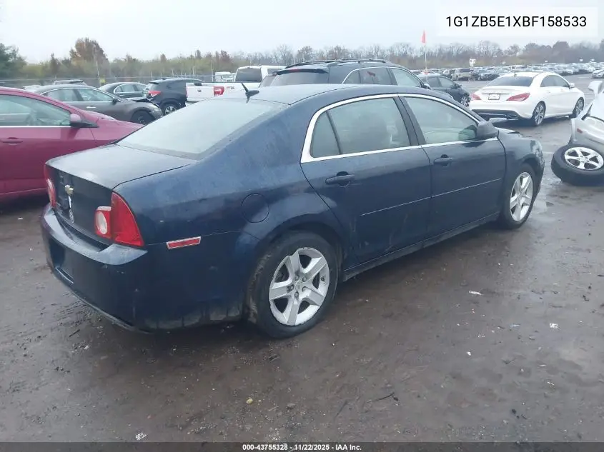 1G1ZB5E1XBF158533 2011 Chevrolet Malibu Ls