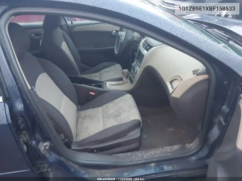1G1ZB5E1XBF158533 2011 Chevrolet Malibu Ls