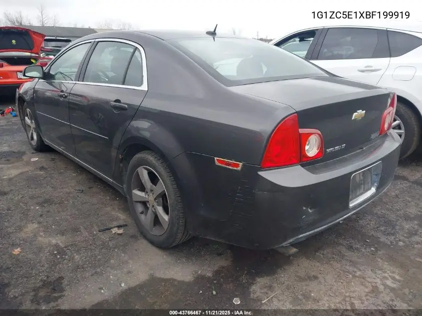 1G1ZC5E1XBF199919 2011 Chevrolet Malibu 1Lt
