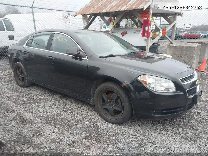 1G1ZB5E12BF342753 2011 Chevrolet Malibu Ls