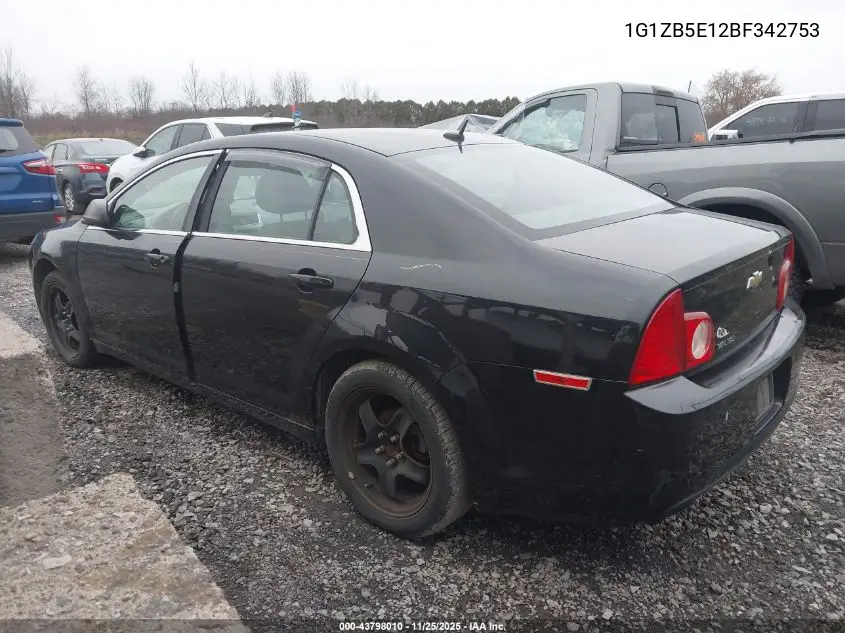 1G1ZB5E12BF342753 2011 Chevrolet Malibu Ls