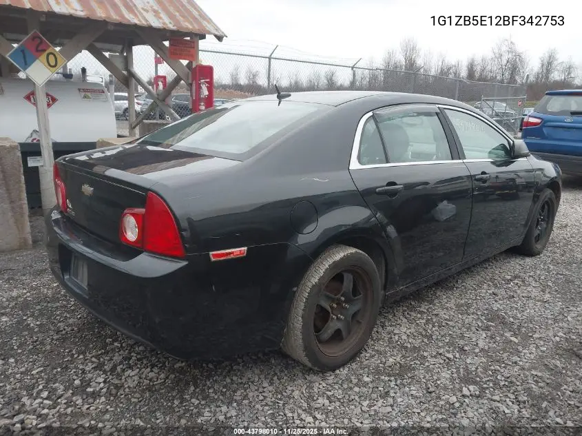 1G1ZB5E12BF342753 2011 Chevrolet Malibu Ls