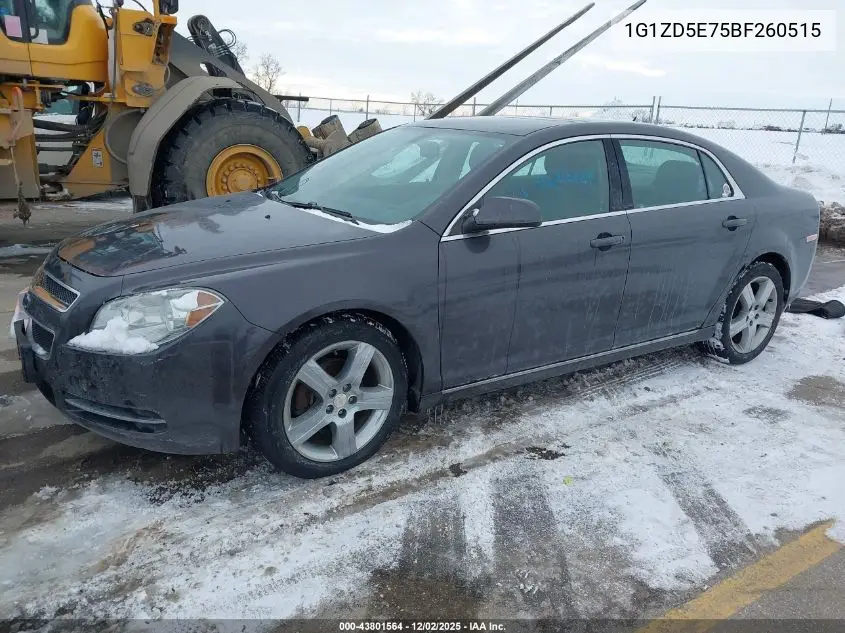 1G1ZD5E75BF260515 2011 Chevrolet Malibu 2Lt