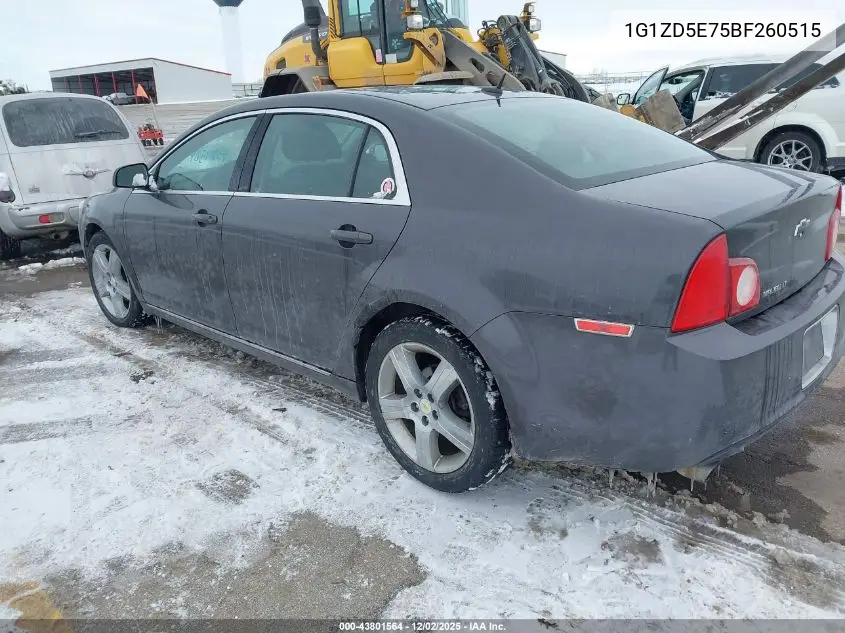 1G1ZD5E75BF260515 2011 Chevrolet Malibu 2Lt