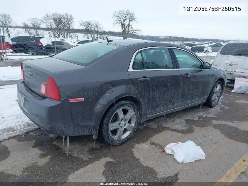 1G1ZD5E75BF260515 2011 Chevrolet Malibu 2Lt