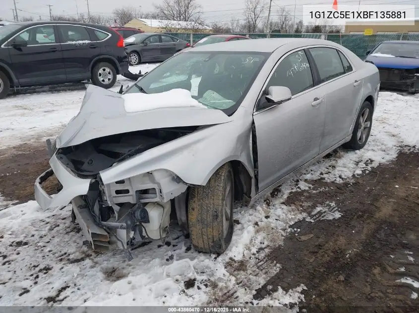 1G1ZC5E1XBF135881 2011 Chevrolet Malibu 1Lt