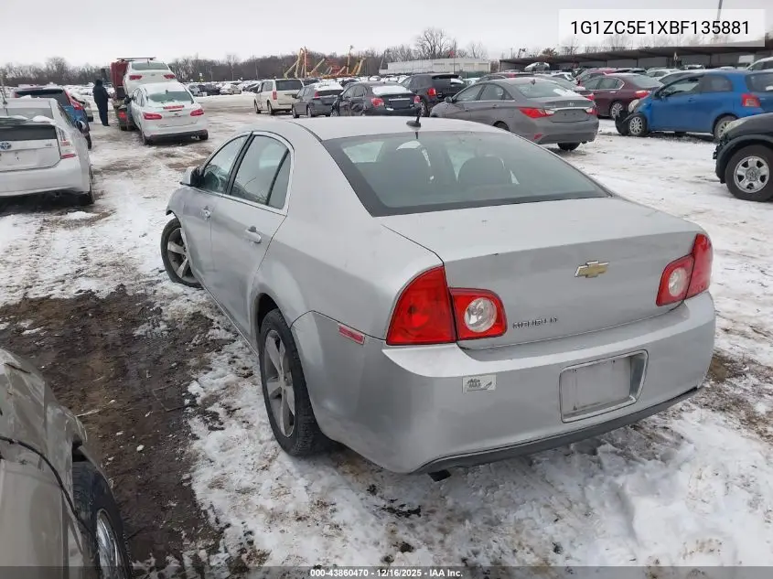 1G1ZC5E1XBF135881 2011 Chevrolet Malibu 1Lt