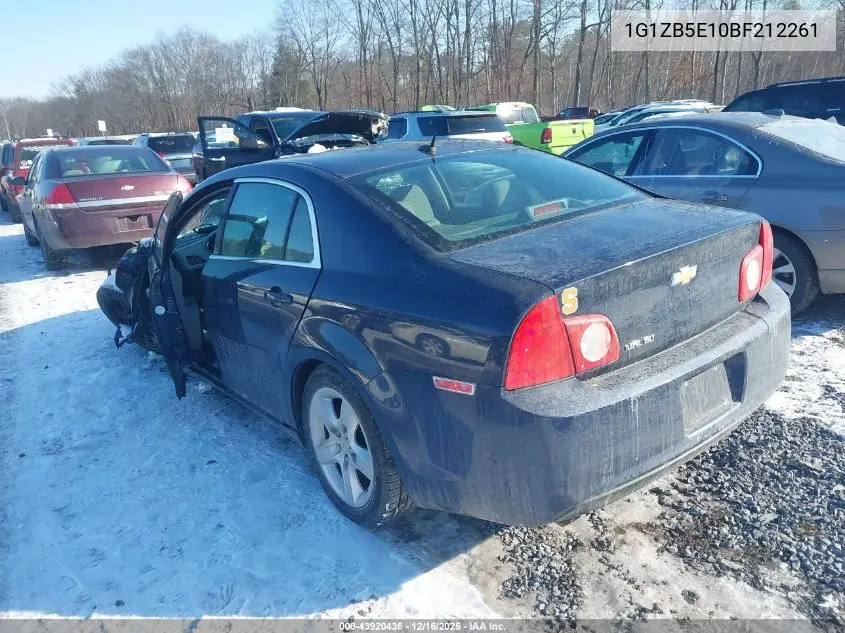 1G1ZB5E10BF212261 2011 Chevrolet Malibu Ls