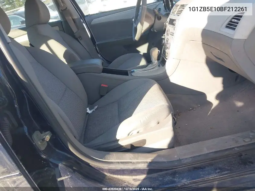 1G1ZB5E10BF212261 2011 Chevrolet Malibu Ls