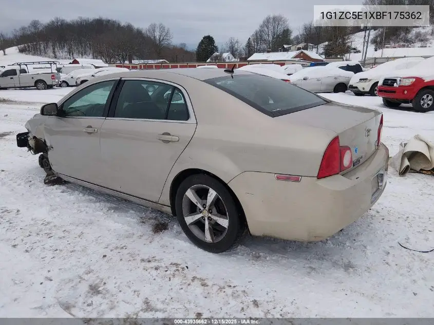 1G1ZC5E1XBF175362 2011 Chevrolet Malibu 1Lt