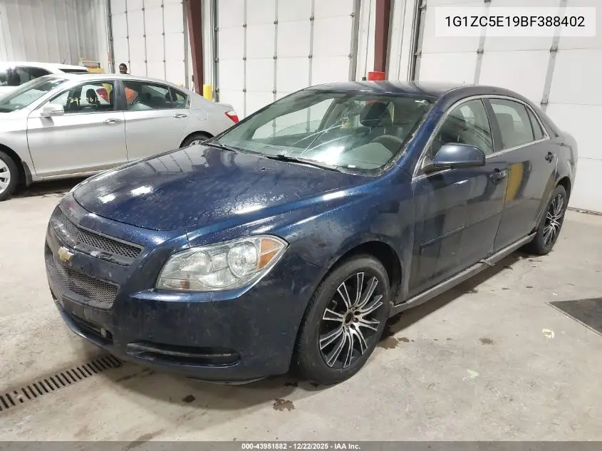 1G1ZC5E19BF388402 2011 Chevrolet Malibu 1Lt