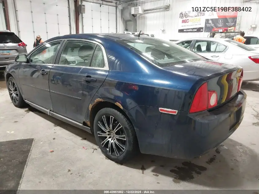1G1ZC5E19BF388402 2011 Chevrolet Malibu 1Lt