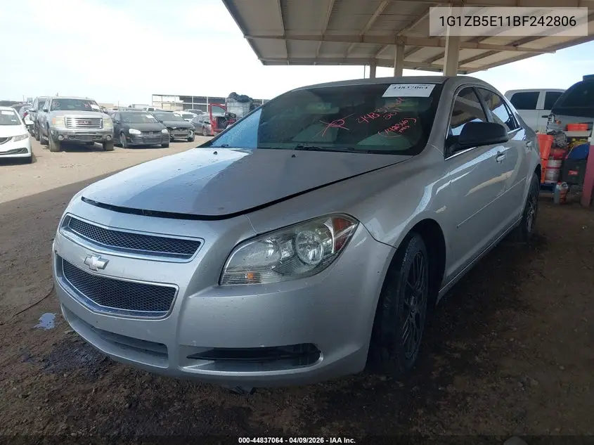 1G1ZB5E11BF242806 2011 Chevrolet Malibu Ls