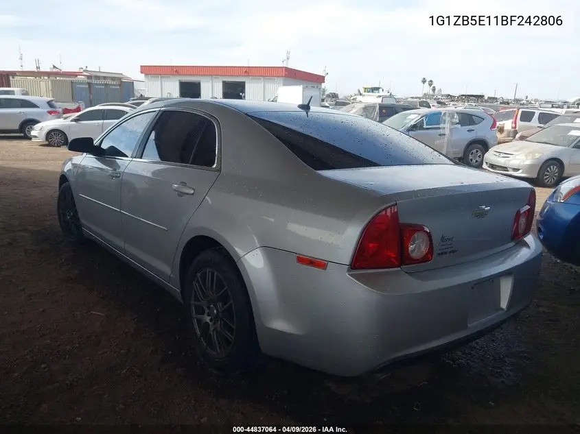 1G1ZB5E11BF242806 2011 Chevrolet Malibu Ls